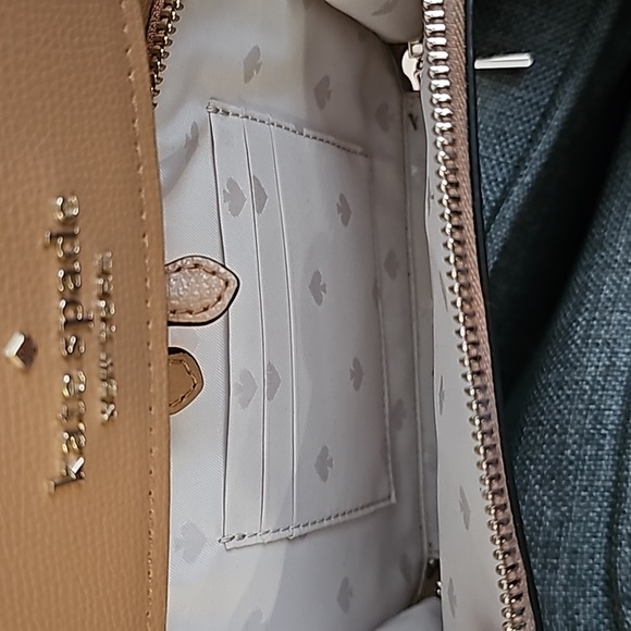 Kate Spade tan leather backpack main image 5